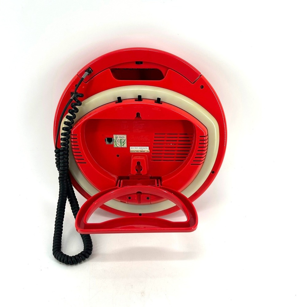 Vintage Coca-Cola Neon Light Up Button Sign Phone 1996 Red Bottle Graphic Retro - Picture 4 of 7